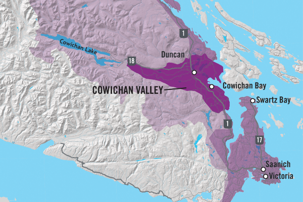 Cowichan Valley Sub-GI - From: Winegrowers British Columbia