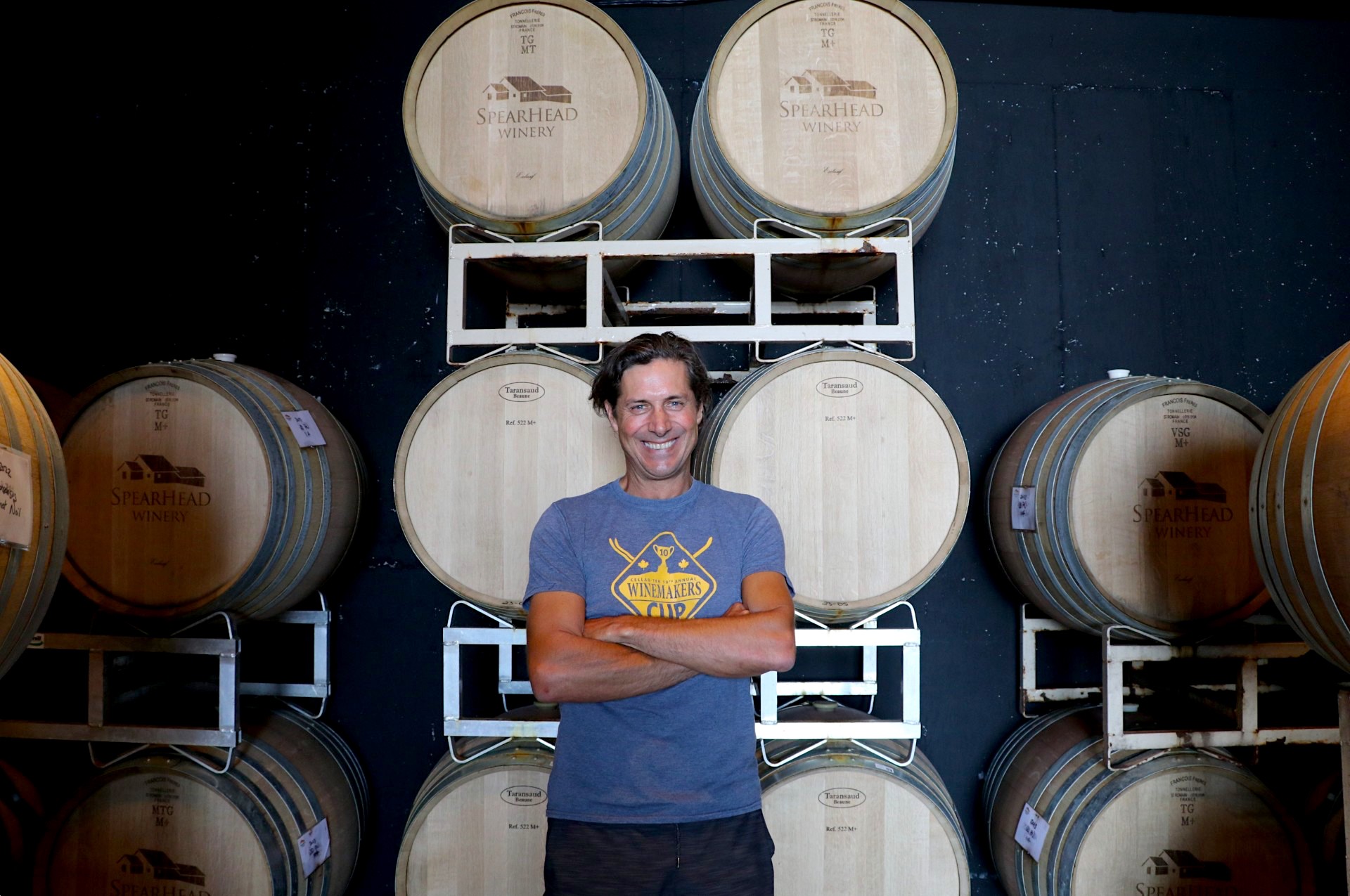 Grant Stanley in the Spearhead Cellar 