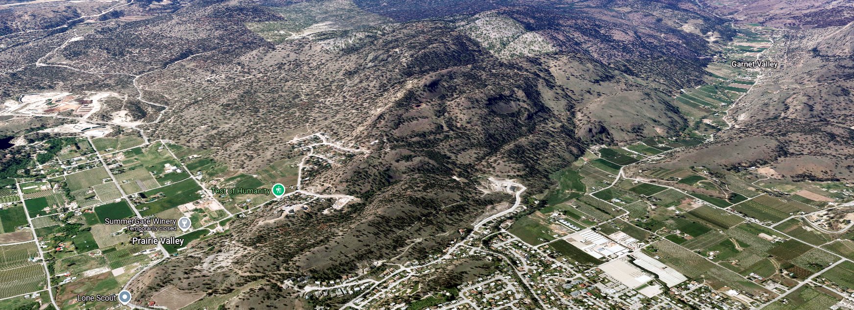 Topographical map of the Summerland Valleys Sub GI