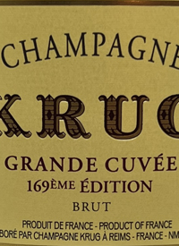 Champagne Krug Grande Cuvée 169èmé Bruttext