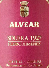 Alvear Solera 1927 Pedro Ximeneztext