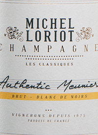 Michel Loriot Champagne Apollonis Les Classiques Authentic Meunier Brut Blanc de Noirstext