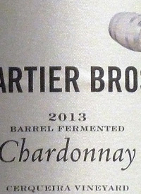 Bartier Bros. Barrel Fermented Chardonnaytext