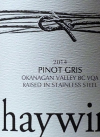 Haywire Pinot Gris Raised in Stainless Steeltext