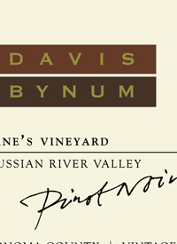 Davis Bynum Pinot Noir Jane's Vineyardtext