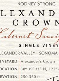 Rodney Strong Cabernet Sauvignon Alexander's Crown Single Vineyardtext