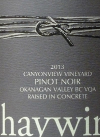 Haywire Pinot Noir Canyonview Vineyard Raised in Concretetext