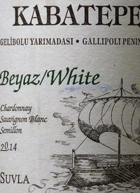 Suvla Kabatepe Beyaz White Chardonnay Sauvignon Blanc Semillontext