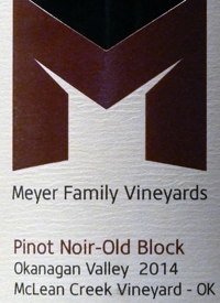 Meyer Family Vineyards Pinot Noir Old Block-McLean Creek Vineyard - OK Fallstext
