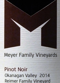 Meyer Family Vineyards Pinot Noir Reimer Vineyard Kelownatext
