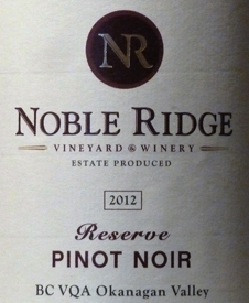Noble Ridge Reserve Pinot Noirtext