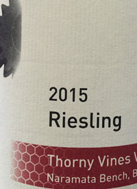 Synchromesh Wines Thorny Vines Rieslingtext