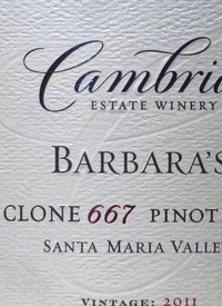 Cambria Barbara's Clone 667 Pinot Noirtext