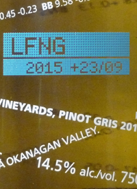 Laughing Stock Vineyards Pinot Gris +23/09text