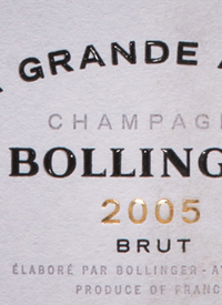 Champagne Bollinger 2005 La Grande Année Bruttext