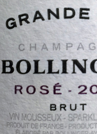 Champagne Bollinger 2005 La Grande Année Rosé Bruttext