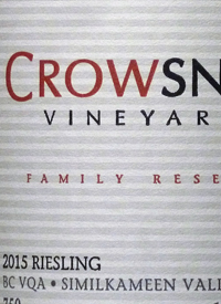 Crowsnest Family Reserve Rieslingtext