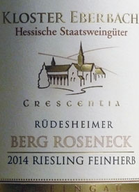 Kloster Eberbach Rüdesheimer Berg Roseneck Riesling Feinherbtext