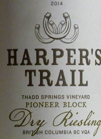 Harper's Trail Thadd Springs Vineyard Pioneer Block Dry Rieslingtext