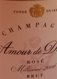 Champagne Amour de Deutz Rosétext