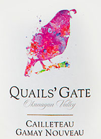 Quails' Gate Cailleteau Gamay Nouveauxtext
