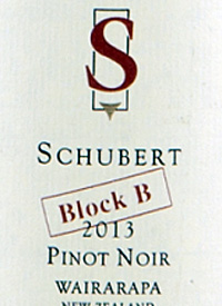 Schubert Pinot Noir Block Btext
