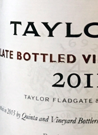 Taylor Fladgate Late Bottled Vintage Porttext