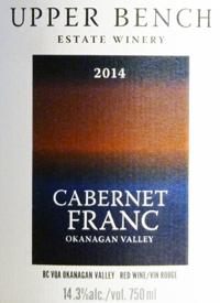 Upper Bench Cabernet Franc Estate Growntext