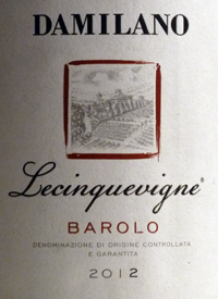 Damilano Lecinquevigne Barolotext
