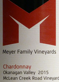 Meyer Family Vineyards Chardonnay McLean Creek Road Vineyardtext