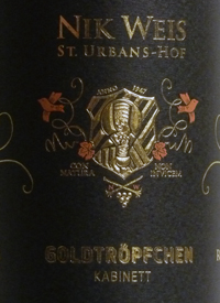 Nik Weis St. Urbans-Hof Piesporter Goldtropfchen Kabinett Rieslingtext