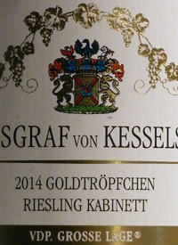 Reichsgraf von Kesselstatt Goldtropfchen Riesling Kabinetttext