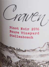 Craven Wines Pinot Noir Faure Vineyardtext