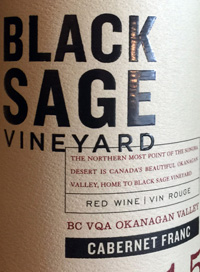 Black Sage Vineyard Cabernet Franctext