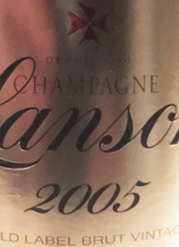 Champagne Lanson Millésime Gold Labeltext