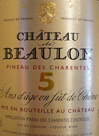 Cháteau de Beaulon Pineau des Charentes Rouge 5 Years in Woodtext