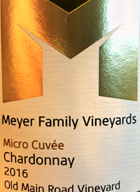 Meyer Family Vineyards Chardonnay Micro Cuvée Old Main Road Vineyardtext