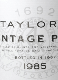 Taylor Fladgate Vintage Porttext