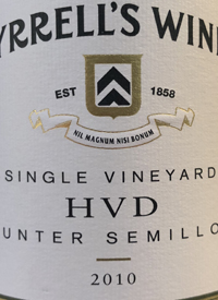 Tyrrell's HVD Single Vineyard Hunter Semillontext