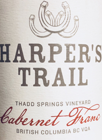 Harper's Trail Thadd Springs Vineyard Cabernet Franctext