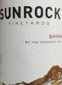 Sunrock Vineyard Shiraztext