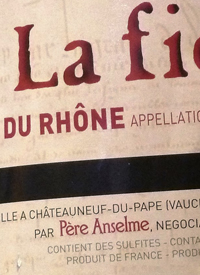 Père Anselme La Fiole Côtes du Rhônetext