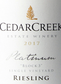 CedarCreek Platinum Block 3 Rieslingtext