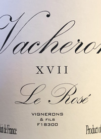 Domaine Vacheron VdF Le Rosé XVIItext