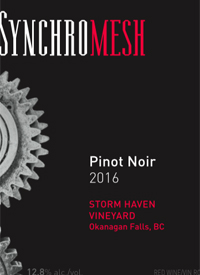 Synchomesh Storm Haven Vineyard Pinot Noirtext