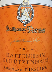 Balthasar Ress Hattenheimer Schützenhaus Riesling Kabinetttext