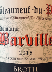 Brotte Chateauneuf-du-Pape Domaine Barvilletext