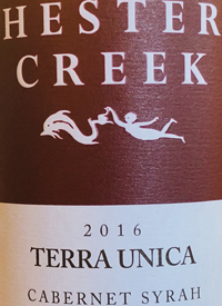 Hester Creek Terra Unica Cabernet Syrahtext