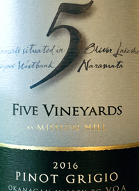 Five Vineyards by Mission Hill Pinot Grigiotext