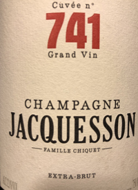 Champagne Jacquesson Cuvée n° 741 Extra-Bruttext